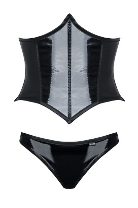 Schwarzes Set Cindy von Demoniq Hard Candy Collection kaufen | Fesselliebe