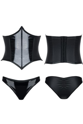 Schwarzes Set Cindy von Demoniq Hard Candy Collection kaufen | Fesselliebe