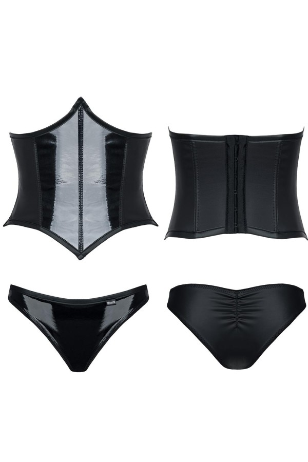 Schwarzes Set Cindy von Demoniq Hard Candy Collection kaufen | Fesselliebe