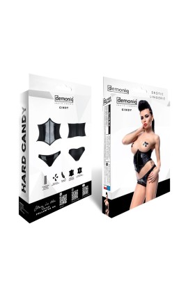 Schwarzes Set Cindy von Demoniq Hard Candy Collection kaufen | Fesselliebe