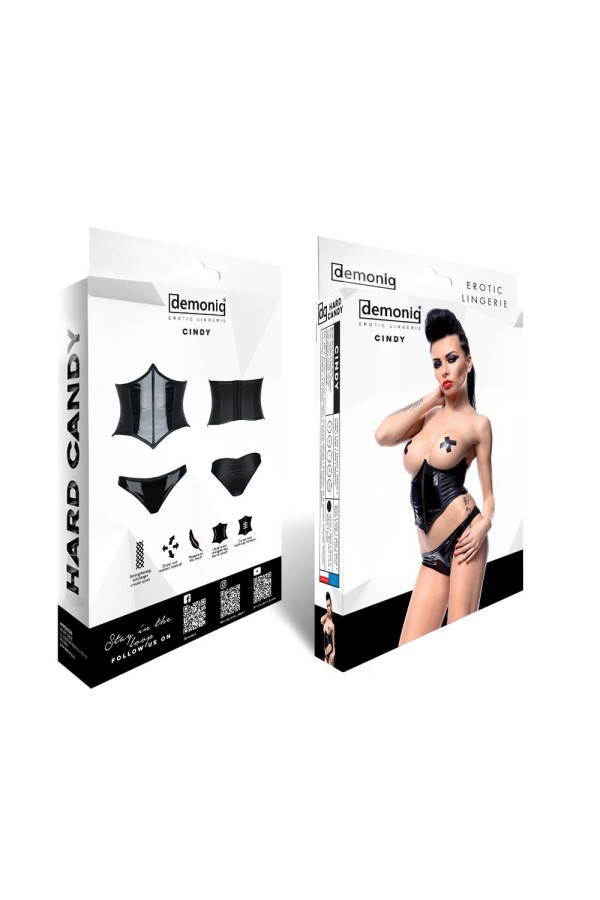 Schwarzes Set Cindy von Demoniq Hard Candy Collection kaufen | Fesselliebe