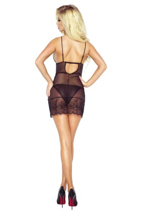 Schwarzes Sensuelle Venice Chemise von Provocative Gold Lingerie kaufen | Fesselliebe