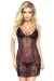 Schwarzes Sensuelle Venice Chemise von Provocative Gold Lingerie