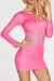 Pinkes Wetlook-Kleid 7h604226 von 7-Heaven