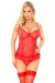 Rotes Gorset 1886 von Softline Romantic Collection