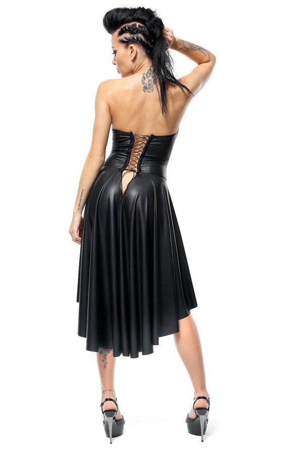 Schwarzes Kleid De438 von Demoniq Hard Candy Collection kaufen | Fesselliebe