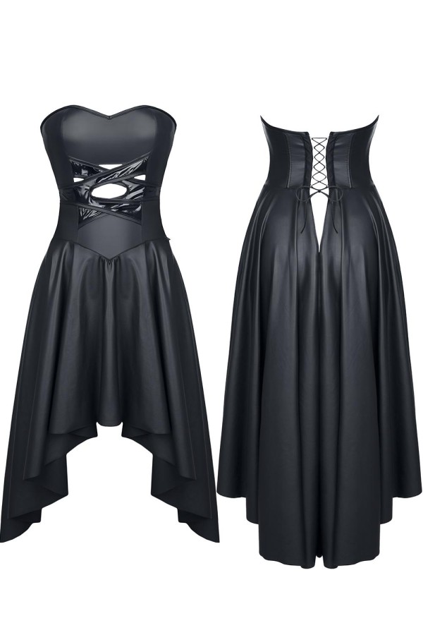 Schwarzes Kleid De438 von Demoniq Hard Candy Collection kaufen | Fesselliebe