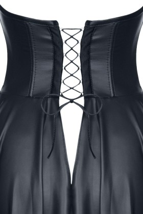 Schwarzes Kleid De438 von Demoniq Hard Candy Collection kaufen | Fesselliebe