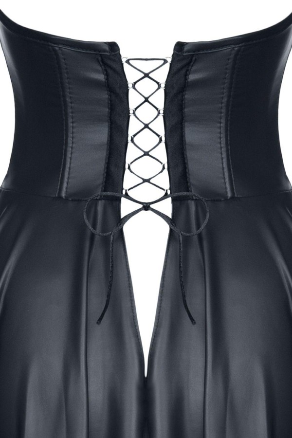 Schwarzes Kleid De438 von Demoniq Hard Candy Collection kaufen | Fesselliebe