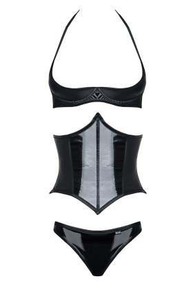 Schwarzes Set De448 von Demoniq Hard Candy Collection kaufen | Fesselliebe