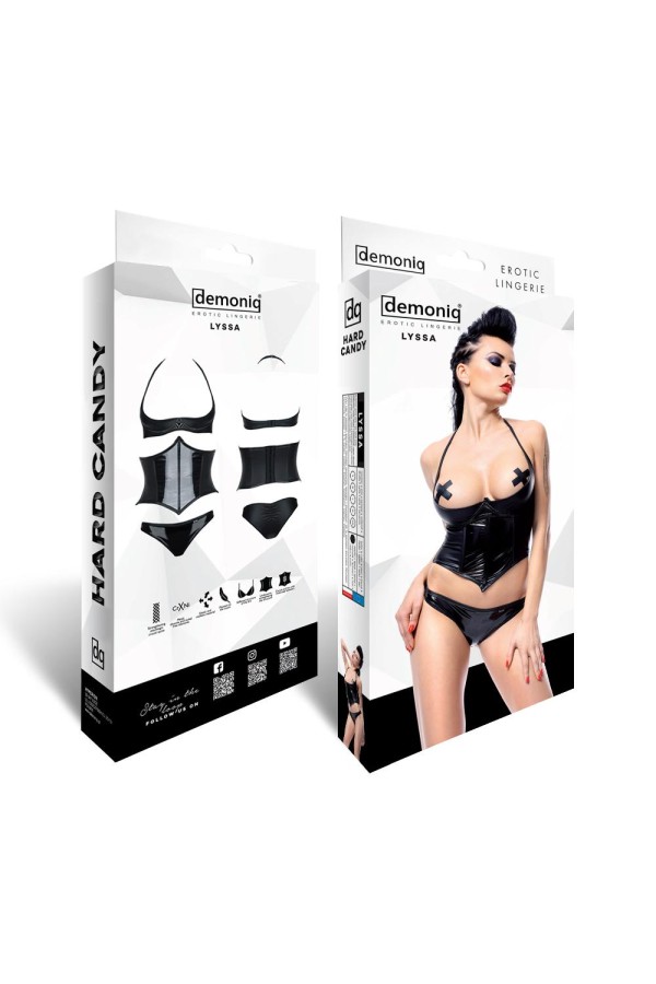 Schwarzes Set De448 von Demoniq Hard Candy Collection kaufen | Fesselliebe