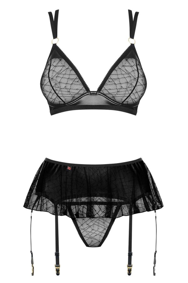 Set Schwarz 859-Seg-1 von Obsessive kaufen | Fesselliebe