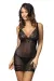 Schwarzes Chemise D-322 von Excellent Beauty