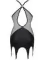 Schwarzes Strapskleid Dderis001 von Demoniq Dark Desire Collection kaufen - Fesselliebe
