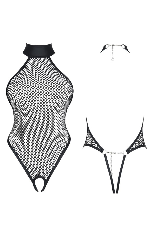 Schwarzer Body Ddharmonia001 von Demoniq Dark Desire Collection kaufen | Fesselliebe