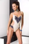 Ecru/Blauer Body Ivone von Passion kaufen - Fesselliebe