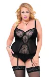 Schwarzes Korsett 1852 von Softline Plus Size kaufen - Fesselliebe