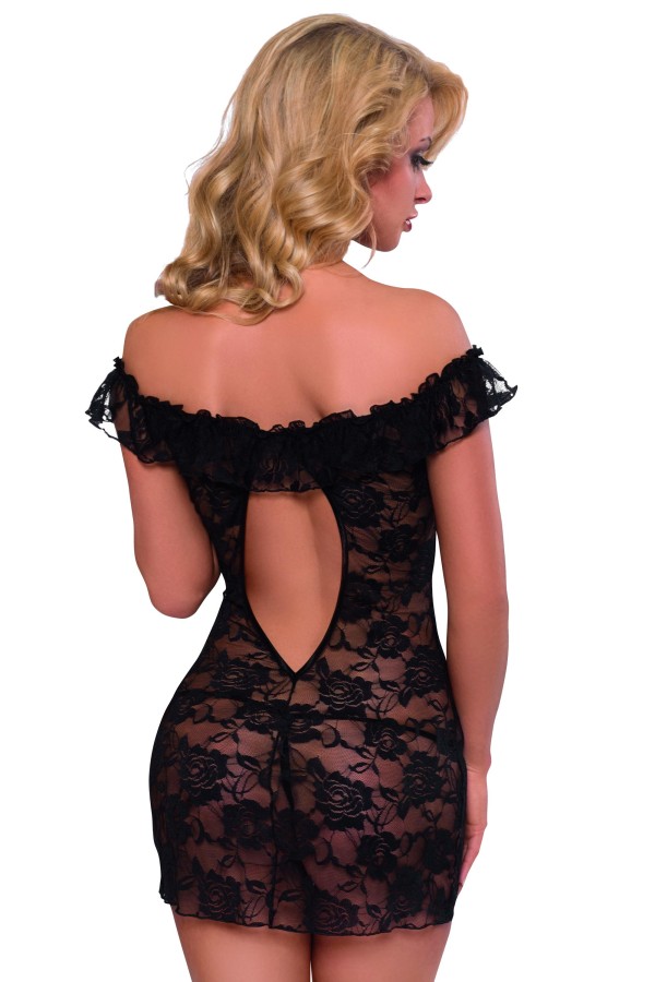 Schwarzes Chemise 1801 von Softline Romanitc Collection kaufen | Fesselliebe