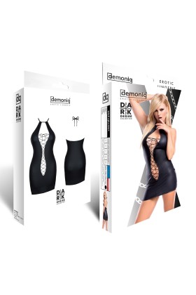 Schwarzes Minikleid Ddfojbe001 von Demoniq Dark Desire Collection kaufen | Fesselliebe