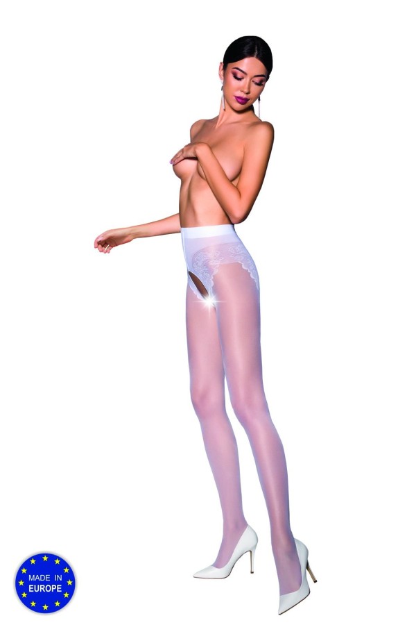 Ouvert Strumpfhose Ti Open 006 Weiß von Passion Erotic Line kaufen | Fesselliebe