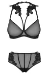 Set Aus Bügel-Bh mit Stickerei und Panty 171818 von Petite Noir kaufen - Fesselliebe