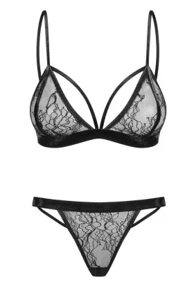 Set aus Bralette Spitze und String 060718 By Petite Noir