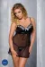 Schwarzes Negligee Brasiliana Plus Size von Passion Dessous