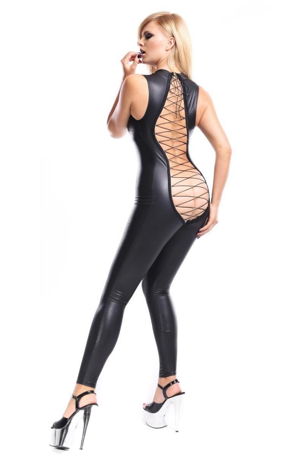 Schwarzer Overall Ddananke001 von Demoniq Dark Desire Collection kaufen | Fesselliebe