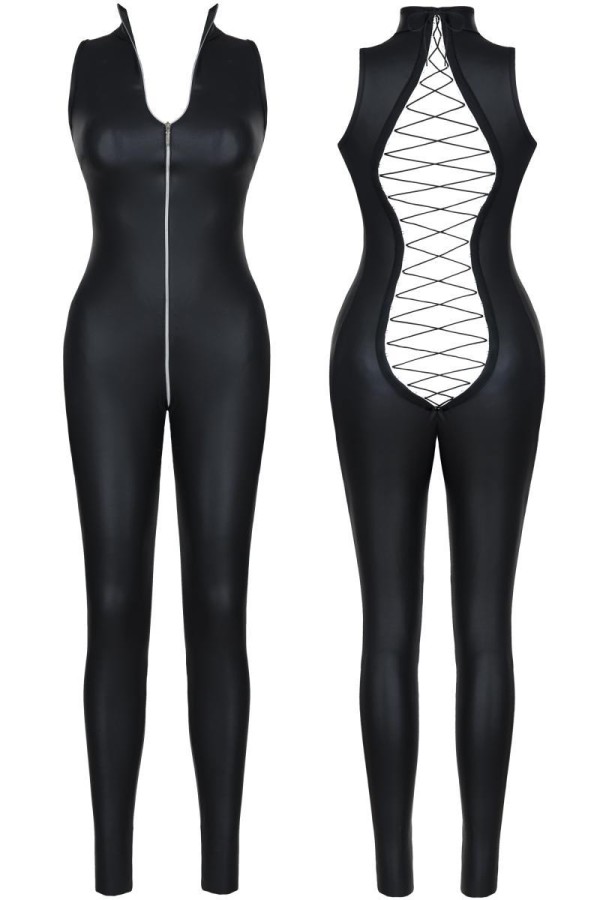 Schwarzer Overall Ddananke001 von Demoniq Dark Desire Collection kaufen | Fesselliebe
