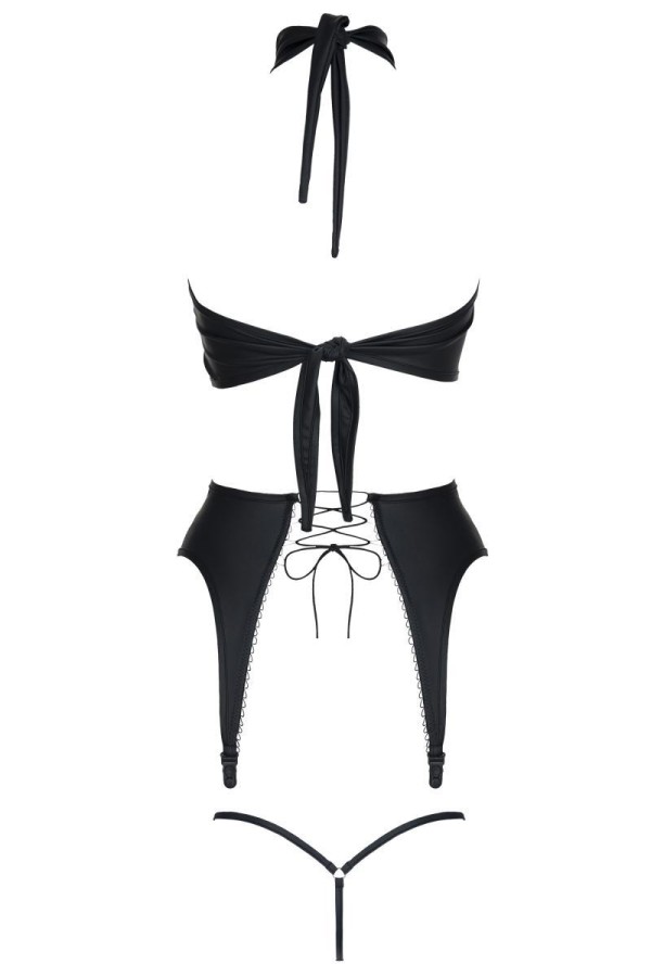Schwarze Corsage Ddhekate001 von Demoniq Dark Desire Collection kaufen | Fesselliebe