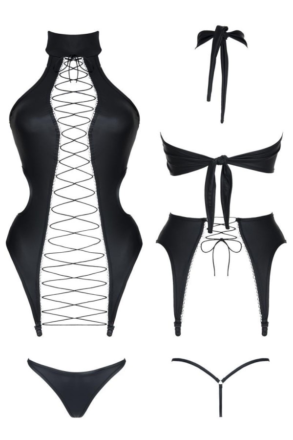 Schwarze Corsage Ddhekate001 von Demoniq Dark Desire Collection kaufen | Fesselliebe