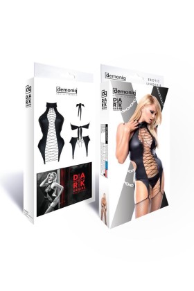 Schwarze Corsage Ddhekate001 von Demoniq Dark Desire Collection kaufen | Fesselliebe