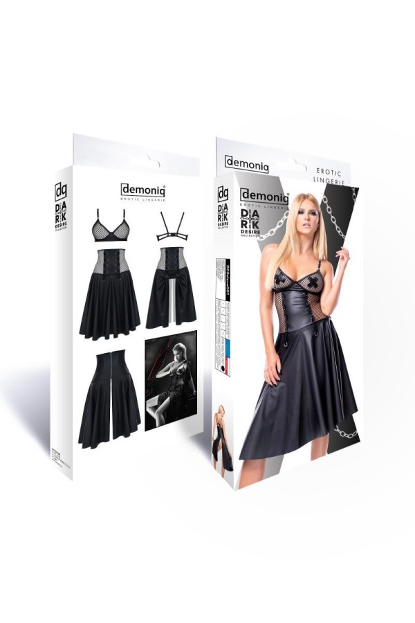 Schwarzes Set Ddselene001 von Demoniq Dark Desire Collection kaufen | Fesselliebe