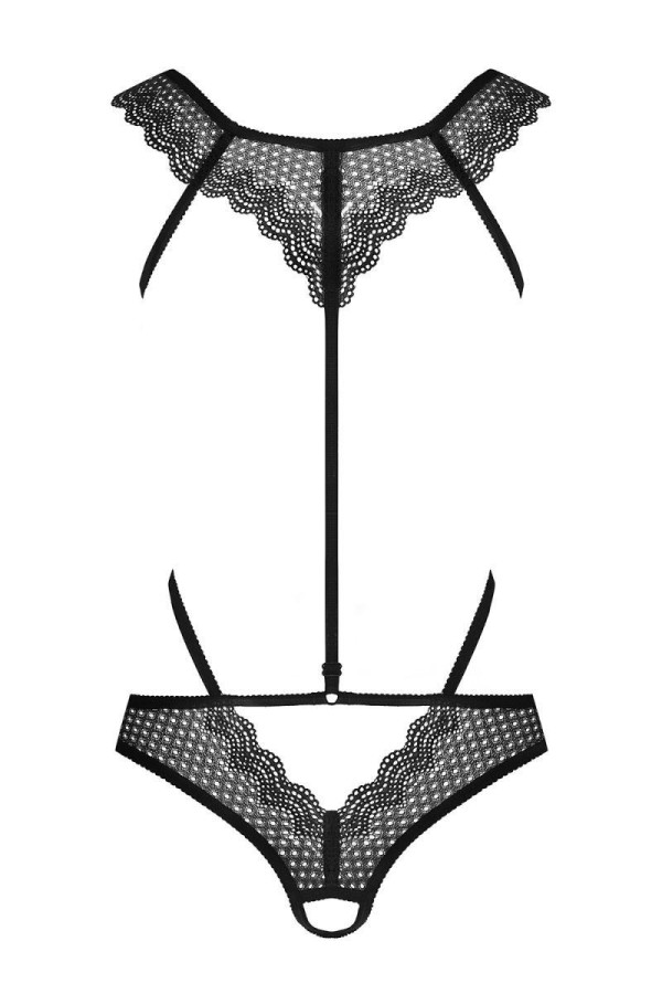 Ouvert Body Schwarz 857-Ted-1 von Obsessive kaufen | Fesselliebe