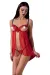 Rotes Ouvert Chemise Cherry von Passion Devil Collection