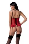 Rotes Ouvert Corset Cherry von Passion Devil Collection kaufen - Fesselliebe