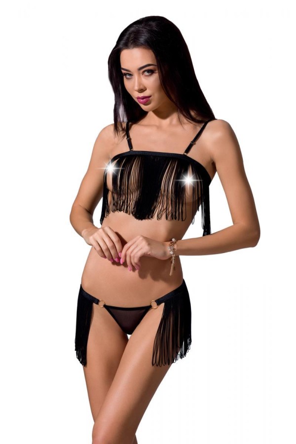 Schwarzes Set Kassandra von Passion Devil Collection kaufen | Fesselliebe