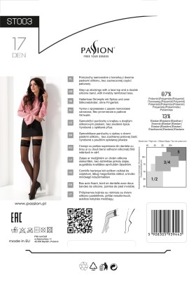Halterlose Strümpfe St003 Weiß von Passion kaufen | Fesselliebe