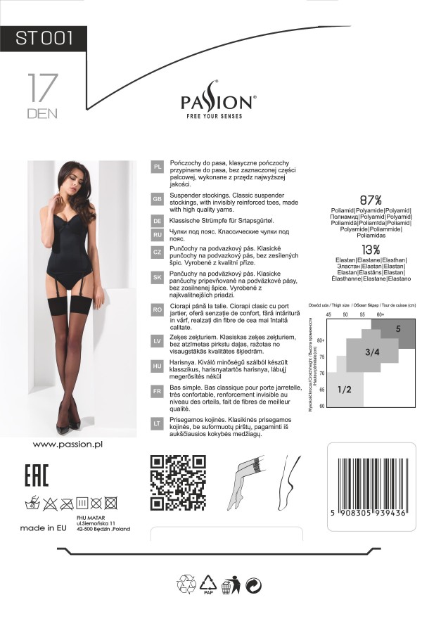 Strümpfe St001 Weiß von Passion kaufen | Fesselliebe