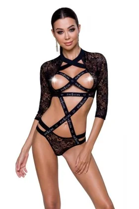 Schwarzer Leticia Body von Passion Devil Collection