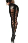 Schwarze Wetlook-Leggings 18121 von Saresia kaufen - Fesselliebe