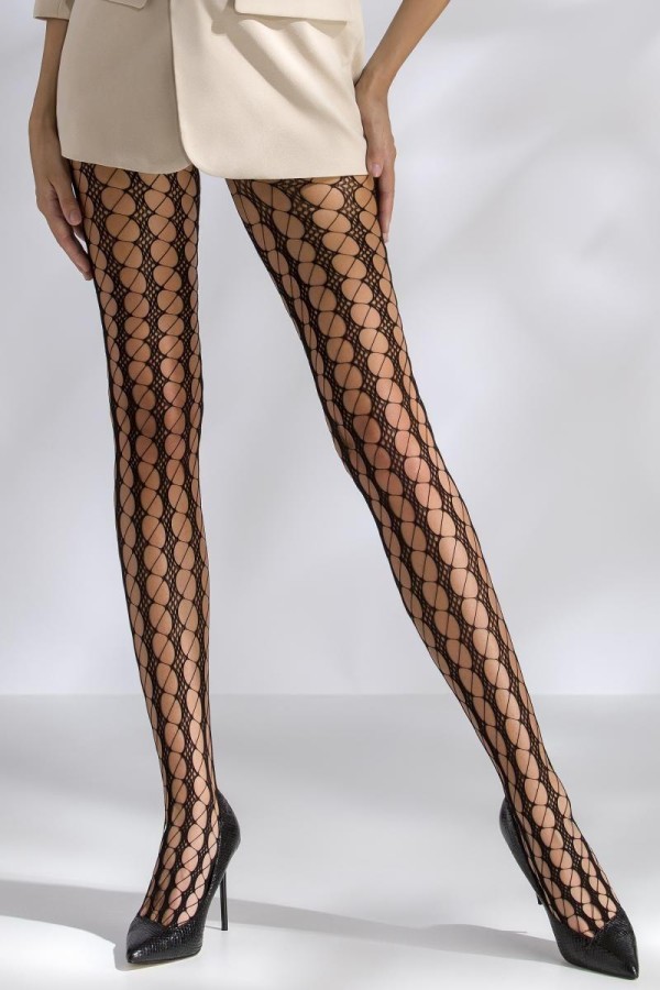 Netz-Strumpfhose Ti048 Schwarz von Passion kaufen | Fesselliebe