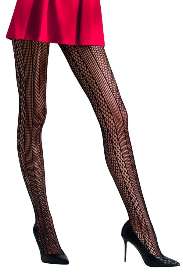 Netz-Strumpfhose Ti043 Schwarz von Passion kaufen | Fesselliebe