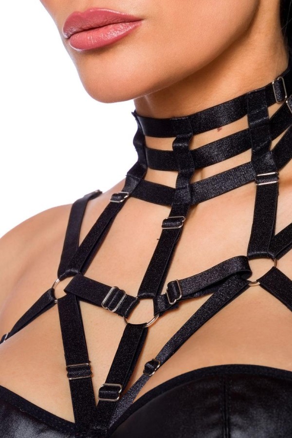 Harness-Wetlook-Set mit Rock 18263 von Saresia kaufen | Fesselliebe