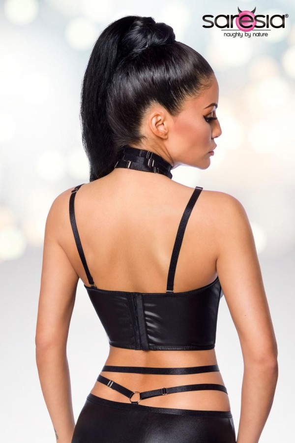Harness-Wetlook-Set mit Rock 18263 von Saresia kaufen | Fesselliebe