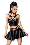 Harness-Wetlook-Set mit Ausgestelltem Rock 18264 von Saresia kaufen - Fesselliebe