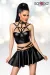 Harness-Wetlook-Set mit Ausgestelltem Rock 18264 von Saresia