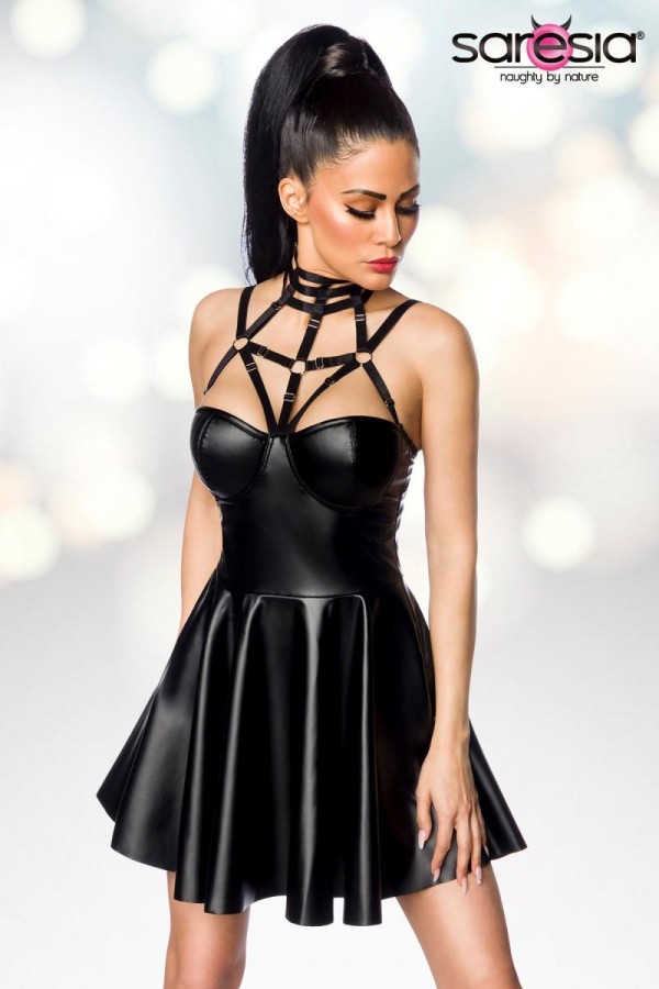 Harness-Wetlook-Minikleid 18266 von Saresia kaufen | Fesselliebe