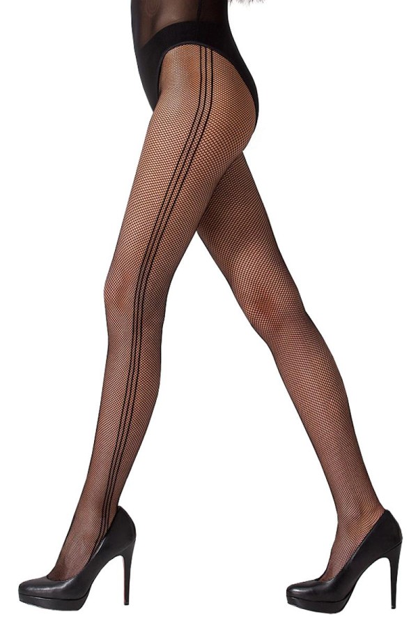 Netz-Strumpfhose Ti018 Schwarz von Passion kaufen | Fesselliebe