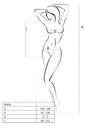 Pinker Ouvert Body Bs035 von Passion Erotic Line kaufen | Fesselliebe
